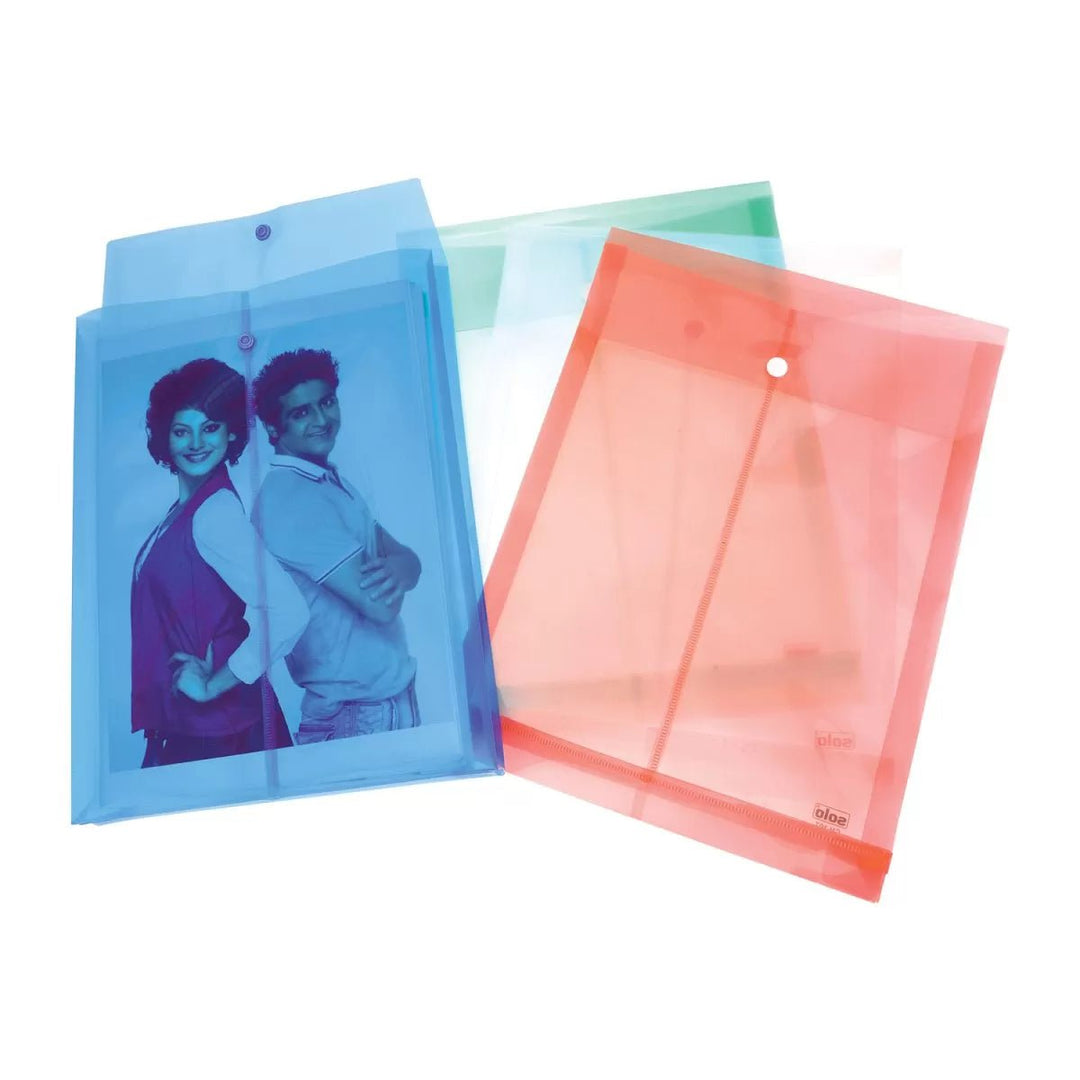 Document Bag – Button Closure, Pack of 10 - Filex Systems Pvt Ltd