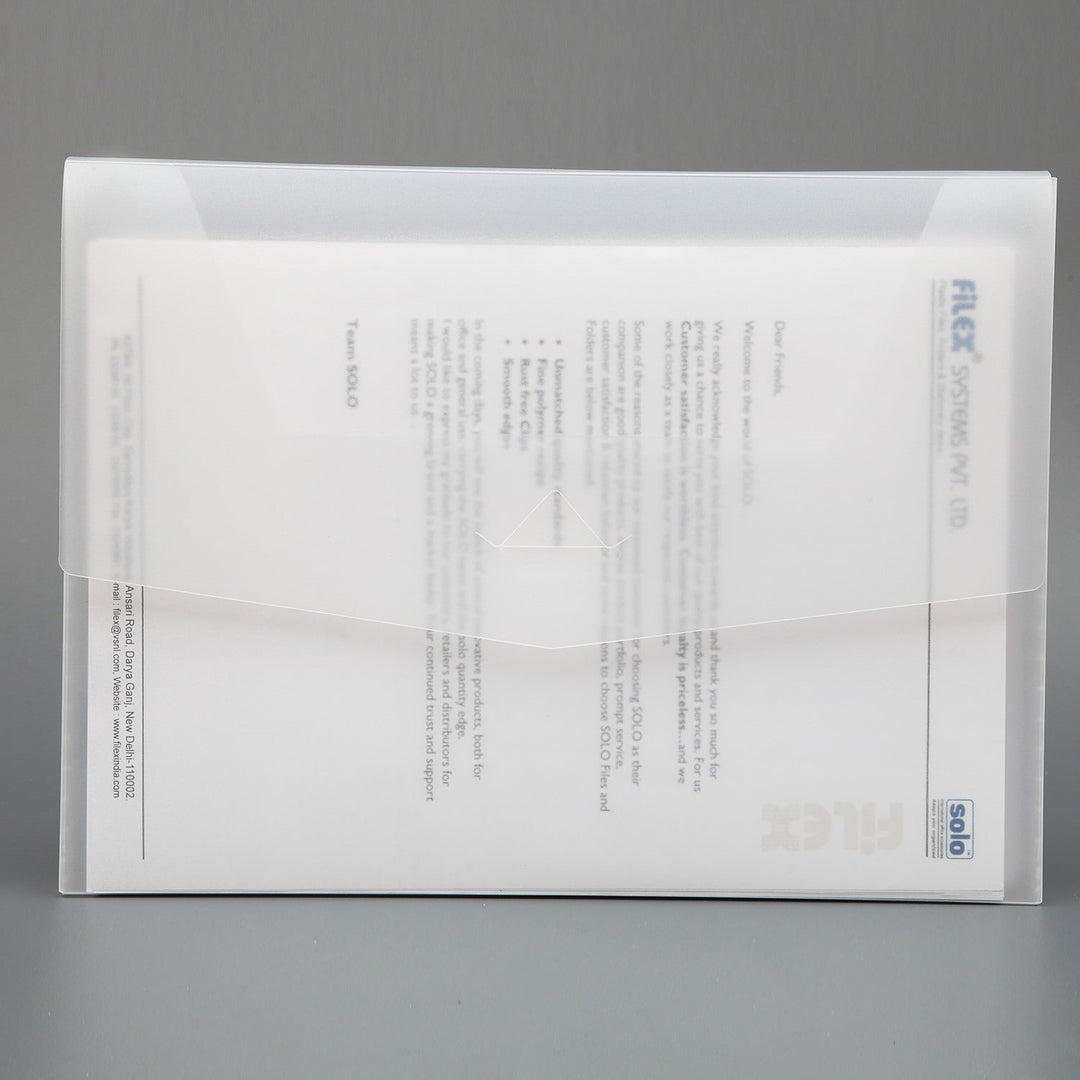 Document Bag - Slot Closure (DC556) - Filex Systems Pvt Ltd