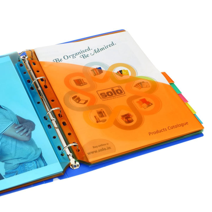 Document Pockets Dividers with Insertable Tabs, A4 size - Filex Systems Pvt Ltd