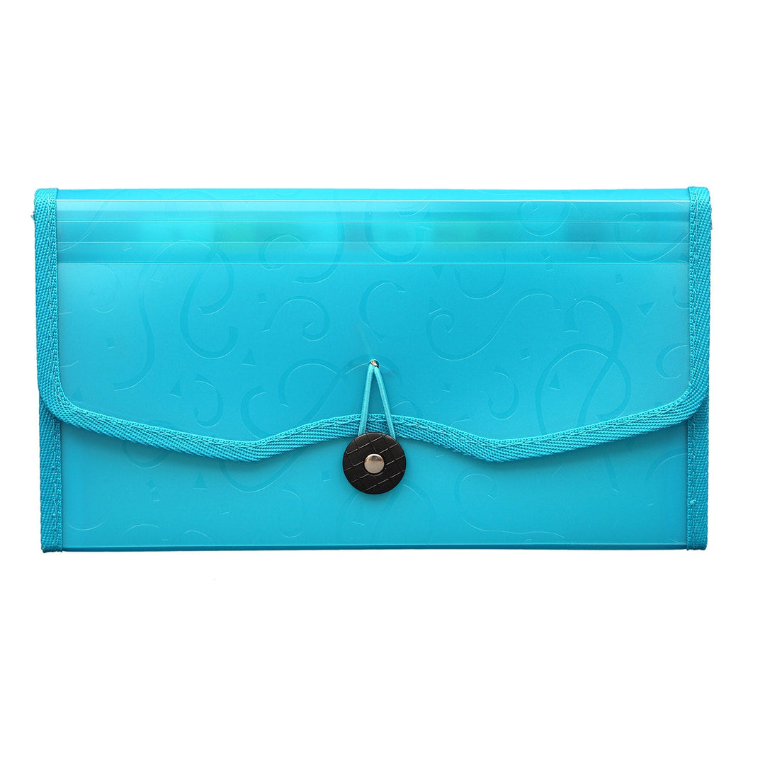 Expanding Cheque Case – Elastic Closure, 12 Section (EX701), Pack of 2 - Filex Systems Pvt Ltd