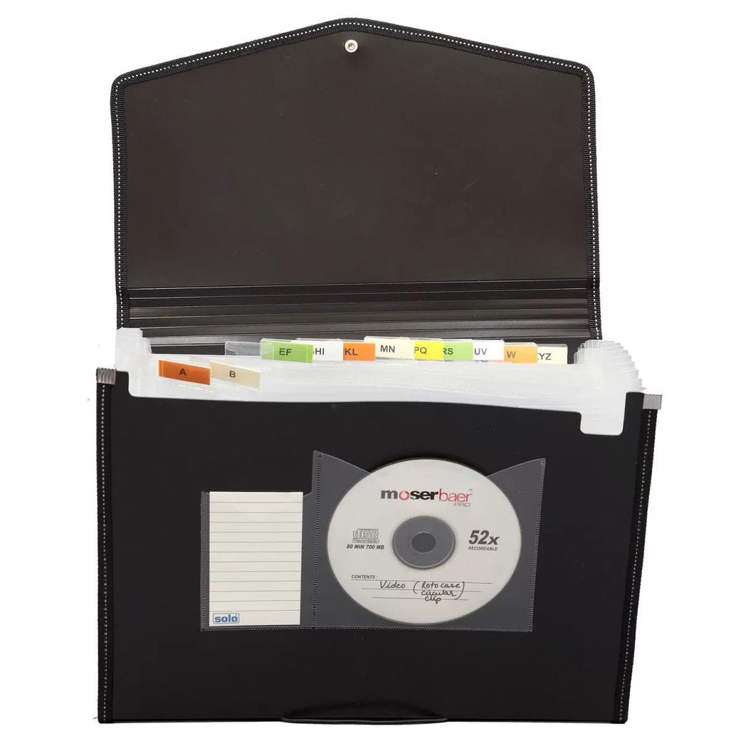 Expanding File – Elastic Closure, 12 section, A4 size (EX801) - Filex Systems Pvt Ltd