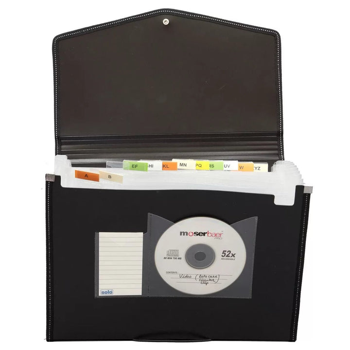 Expanding File – Elastic Closure, 12 section, A4 size (EX801) - Filex Systems Pvt Ltd