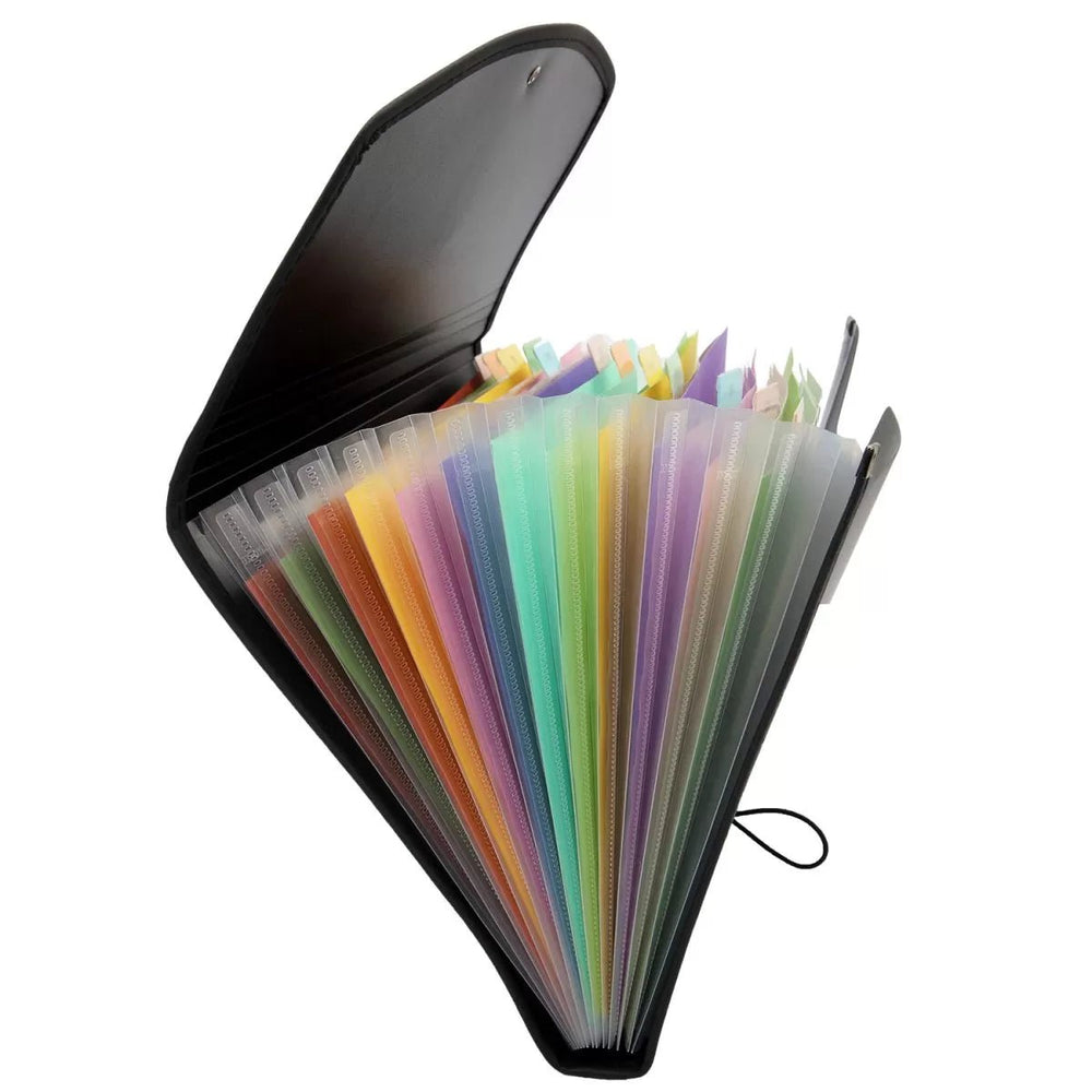 Expanding File – Elastic with Sewing, 12 section, A4 size (EX802) - Filex Systems Pvt Ltd