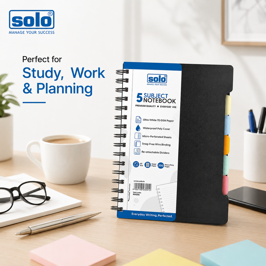 5 Subjects Note Book – 300 Pages