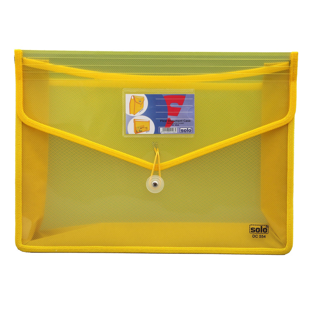 Flexi Document Bag with Xtra Net Pocket (DC554) - Filex Systems Pvt Ltd