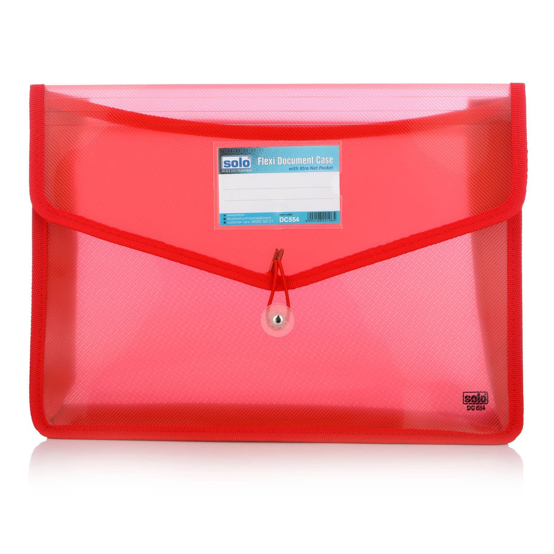 Flexi Document Bag with Xtra Net Pocket (DC554) - Filex Systems Pvt Ltd