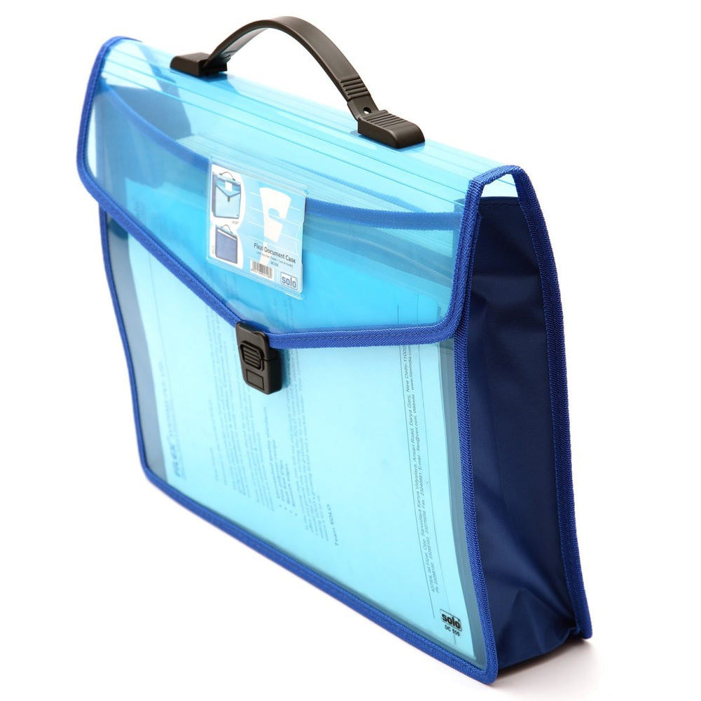 Flexi Document Bag with Xtra Pocket + Lock & Handle (DC555) - Filex Systems Pvt Ltd
