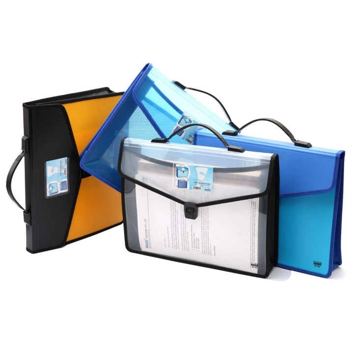 Flexi Document Bag with Xtra Pocket + Lock & Handle (DC555) - Filex Systems Pvt Ltd