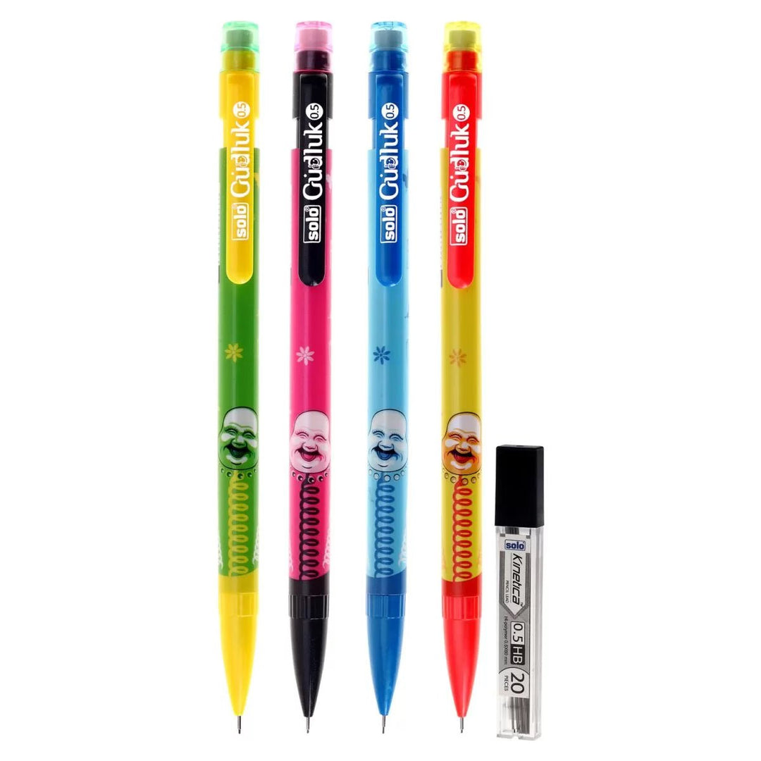 Gudluk Clutch Pencil 0.5 with Leads, Pack of 5 pcs, PL605 - Filex Systems Pvt Ltd