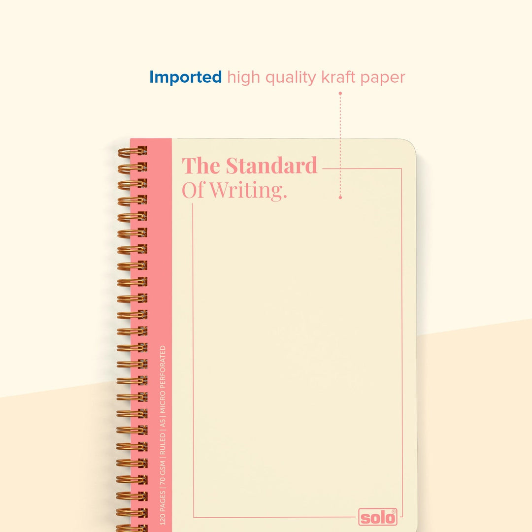 Kraft Notebook (120 pages) – Pack of 4 | NA502 - Filex Systems Pvt Ltd