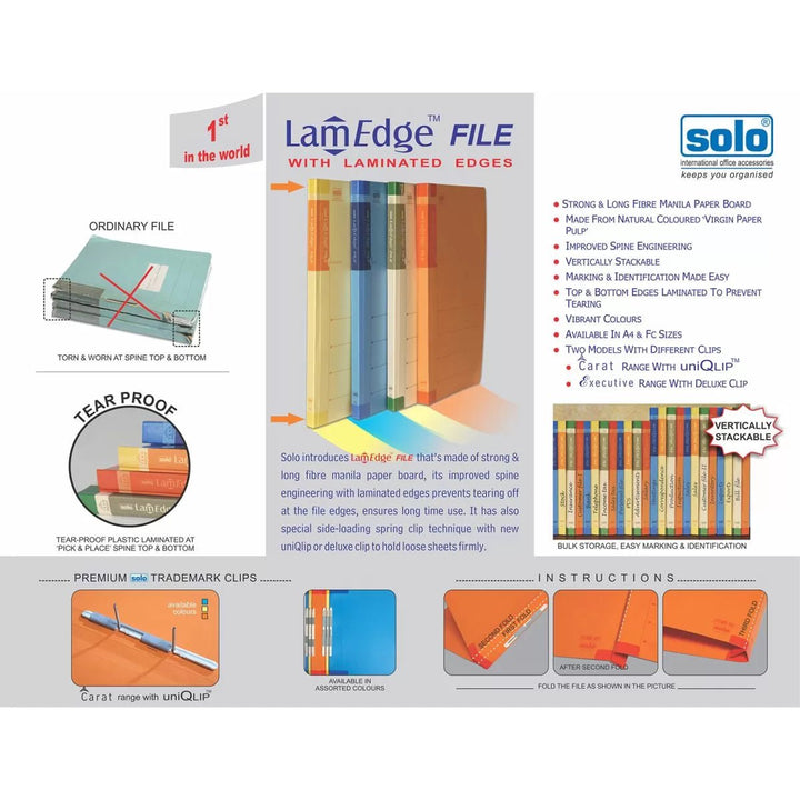 LamEdge File (Laminated Kraft Paper) – Pack of 10 KF101 - Filex Systems Pvt Ltd