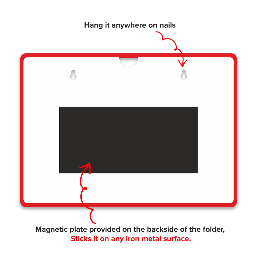 Magnetic Data SOP Holder (Pack of 2) - Filex Systems Pvt Ltd
