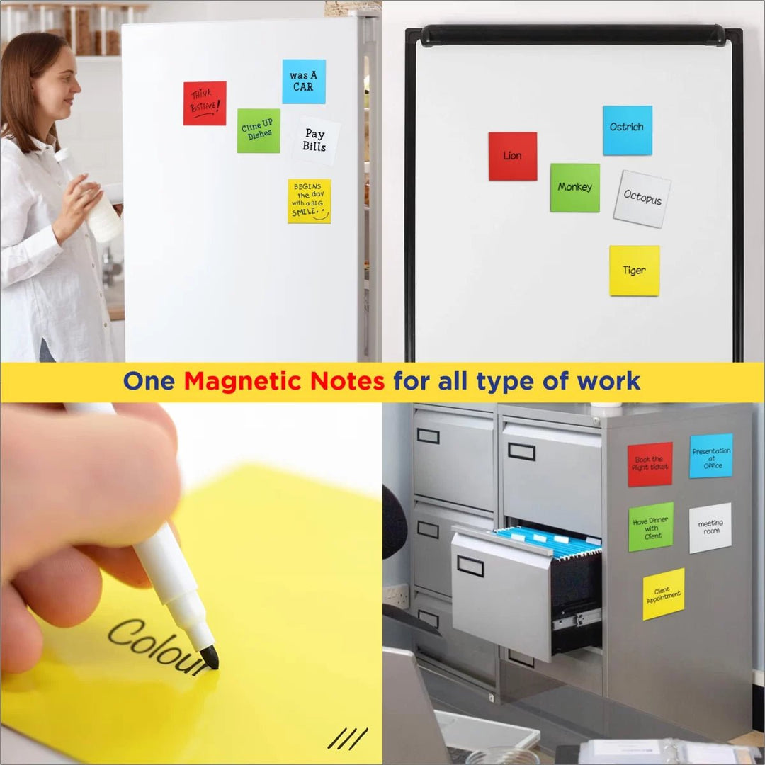 Magnetic Notes – Pack of 5 Pcs - Filex Systems Pvt Ltd
