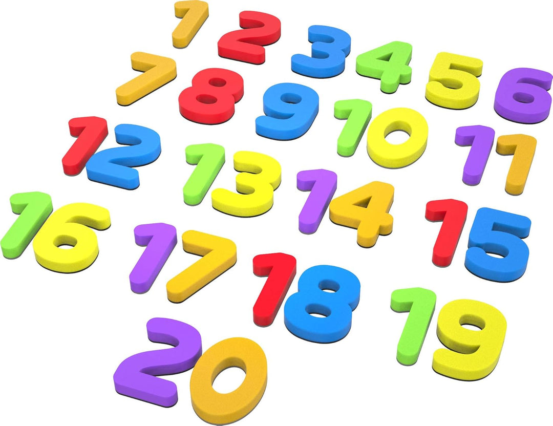 MagPlay Magnetic Foam Numbers | 1 - 20 Numbers | Child Safe| Educational Toy | Reusable EVA Foam with Strong Magnets | Early Learning for Kids Ages 3+ - Filex Systems Pvt Ltd