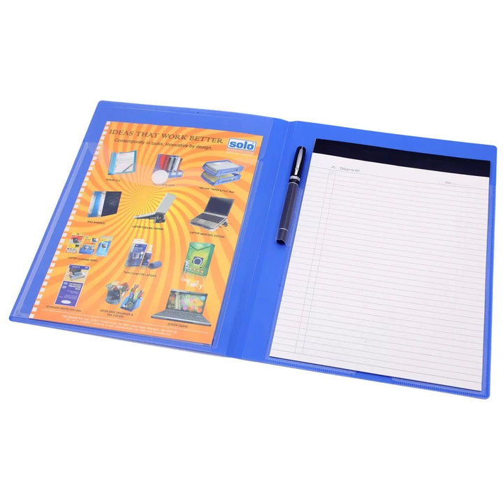 Meeting Folder – Expandable Pocket With Pad – A4 (CC115) - Filex Systems Pvt Ltd