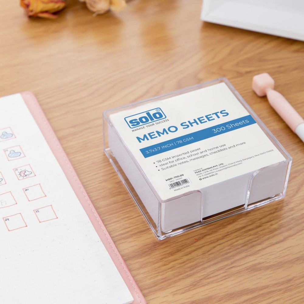 Memo Sheets Pad for Important Note | 300 Sheets | 9.4 cm x 9.4 cm | MS101 - Filex Systems Pvt Ltd