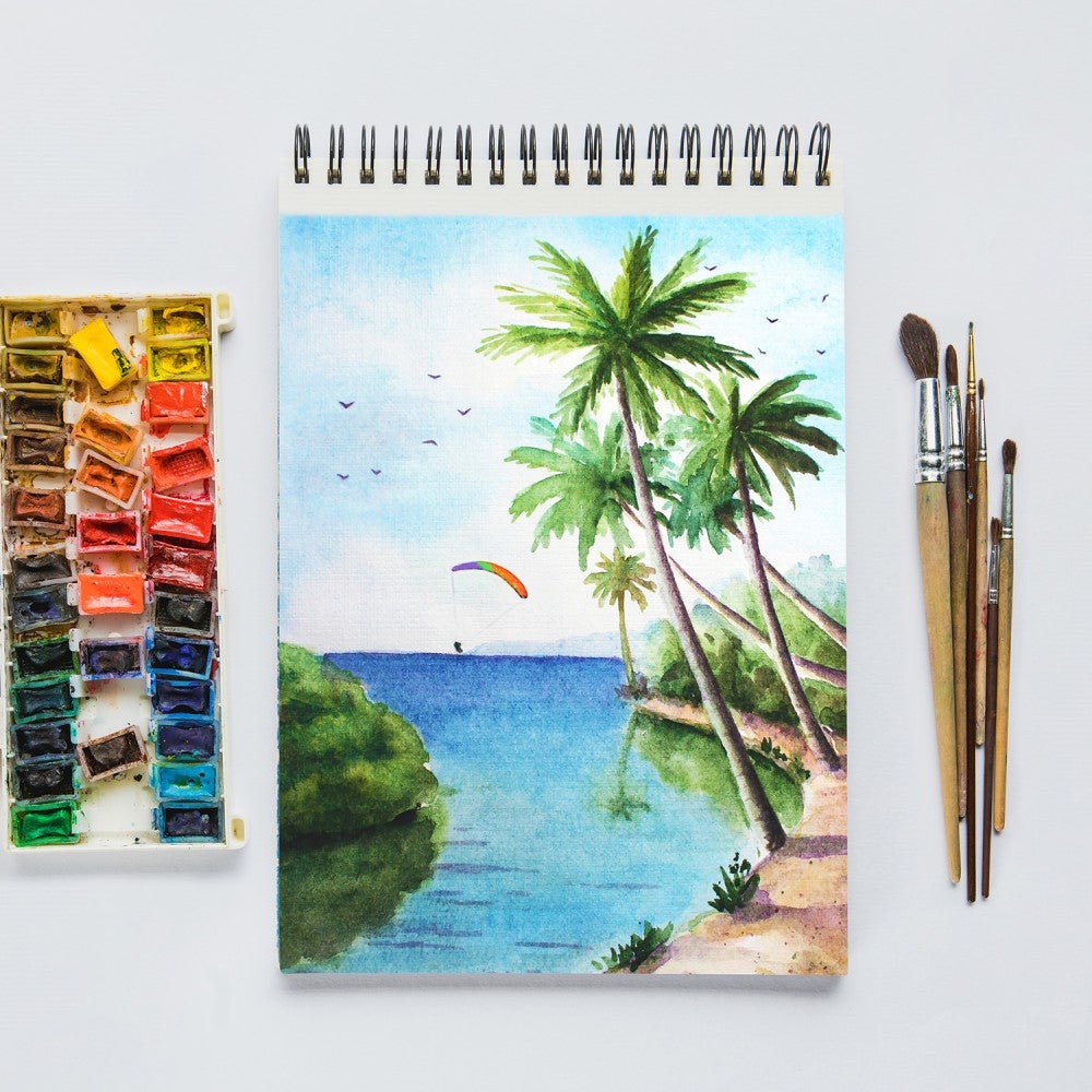 Mixed Media Sketchbook, A5, (Pack of 4) 50 Sheets, 140 GSM – Portrait - Filex Systems Pvt Ltd