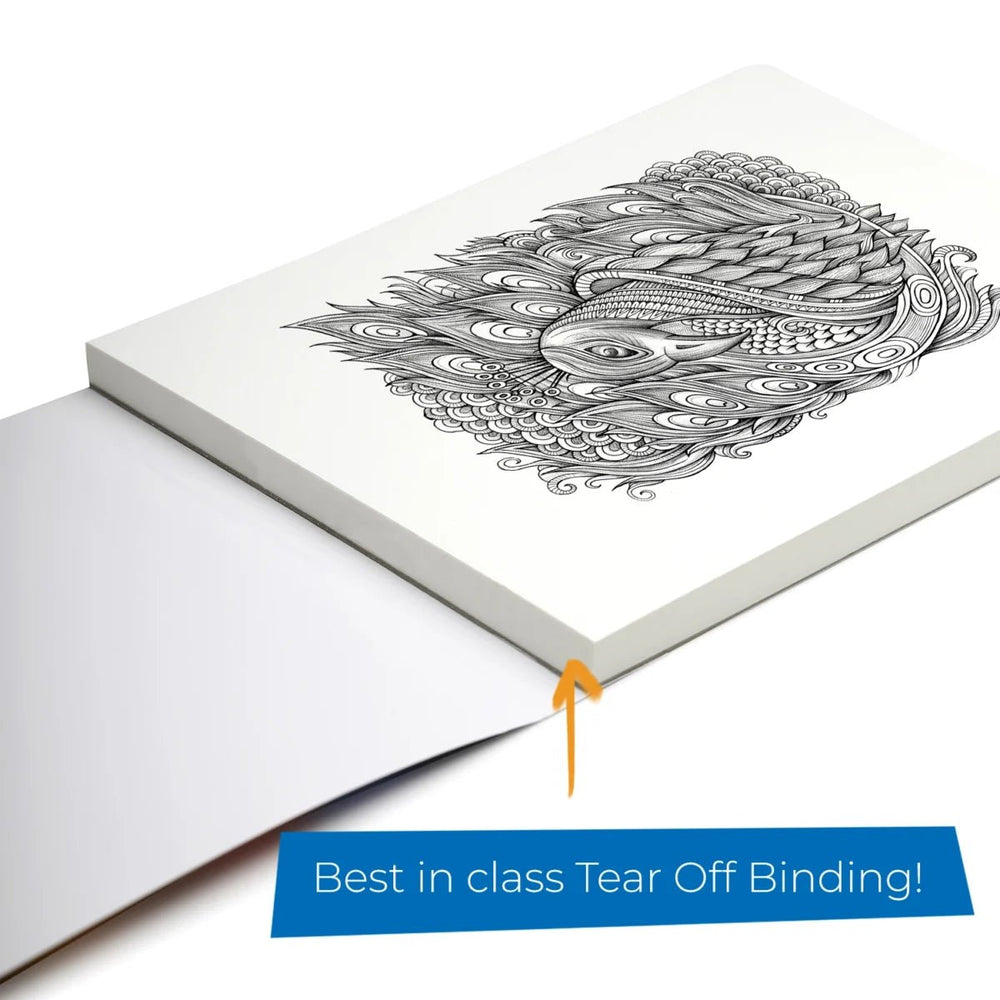 Mixed Media Sketchpad, A5 Size, 50 Sheets (Pack of 4), 140 GSM – Portrait - Filex Systems Pvt Ltd