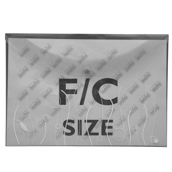 My Clear Bag (Button Closure) – A4/FC size, Pack of 10 - Filex Systems Pvt Ltd
