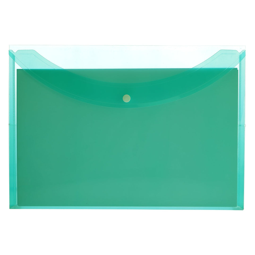 My Clear Bag (Button Closure) – A4/FC size, Pack of 10 - Filex Systems Pvt Ltd