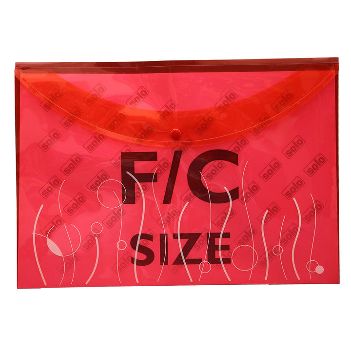 My Clear Bag (Button Closure) – A4/FC size, Pack of 10 - Filex Systems Pvt Ltd