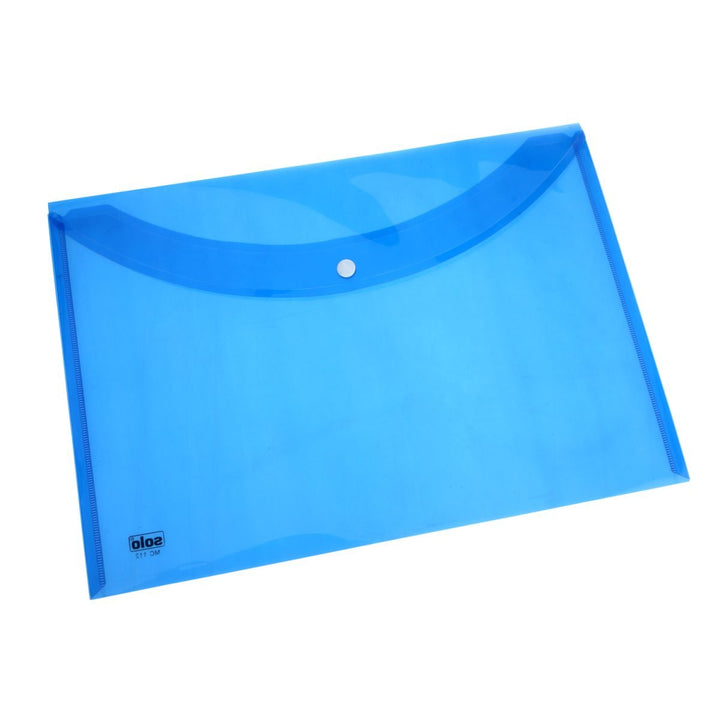 My Clear Bag (Button Closure) – A4/FC size, Pack of 10 - Filex Systems Pvt Ltd