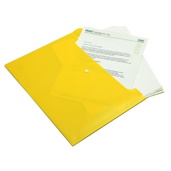 My Clear Bag – Button Closure, Opaque Colour, Pack of 10 - Filex Systems Pvt Ltd
