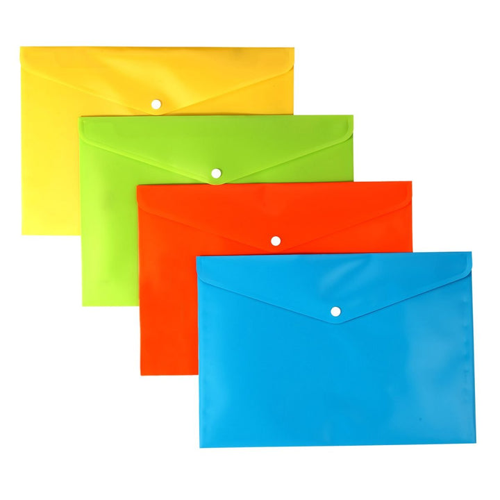 My Clear Bag – Button Closure, Opaque Colour, Pack of 10 - Filex Systems Pvt Ltd