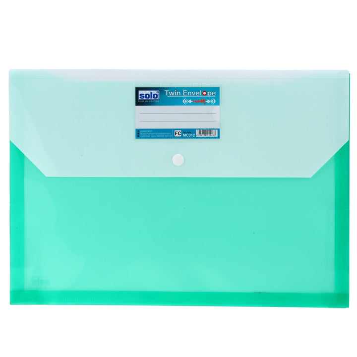 My Clear Bag – Expandable (Twin Pocket – Double Color) – FC (MC312), Pack of 10 - Filex Systems Pvt Ltd