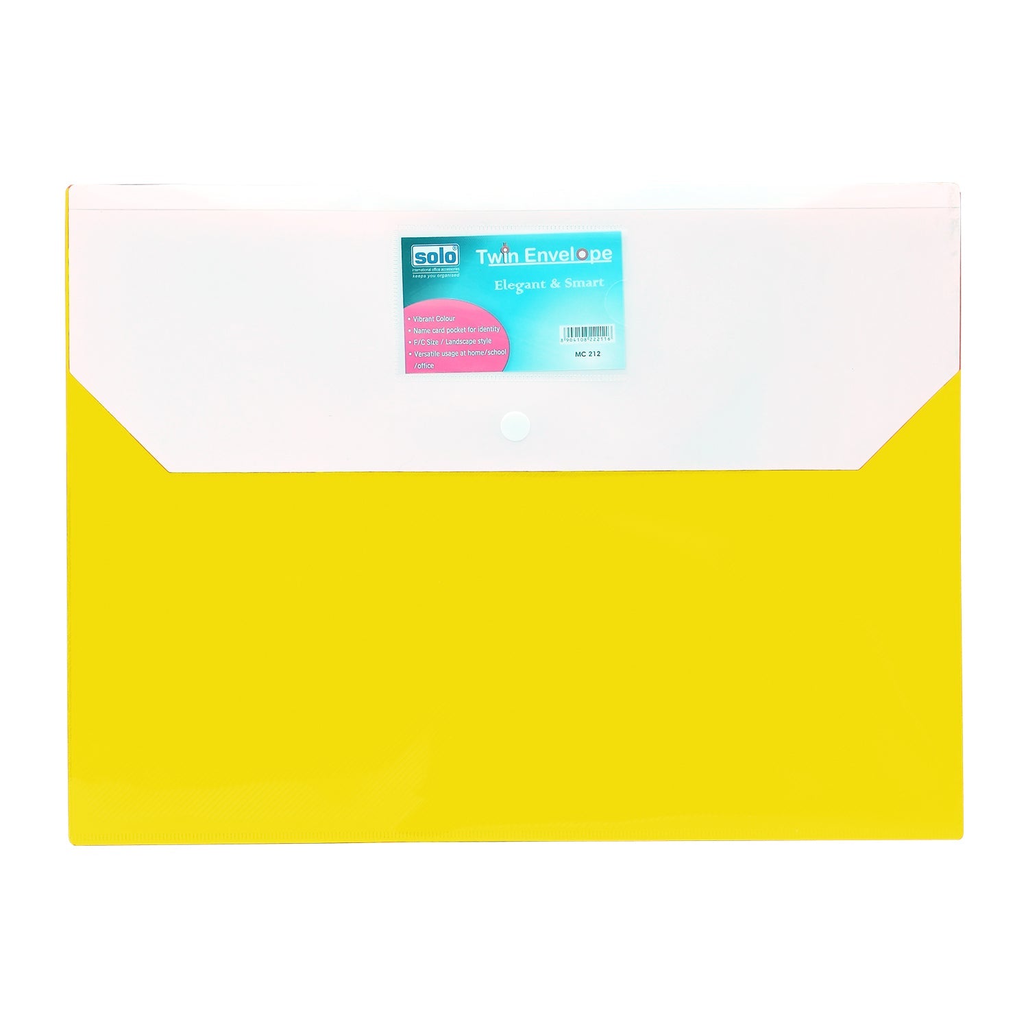 My Clear Bag (Twin Pocket – Double Color) – FC (MC212), Pack of 10 - Filex Systems Pvt Ltd