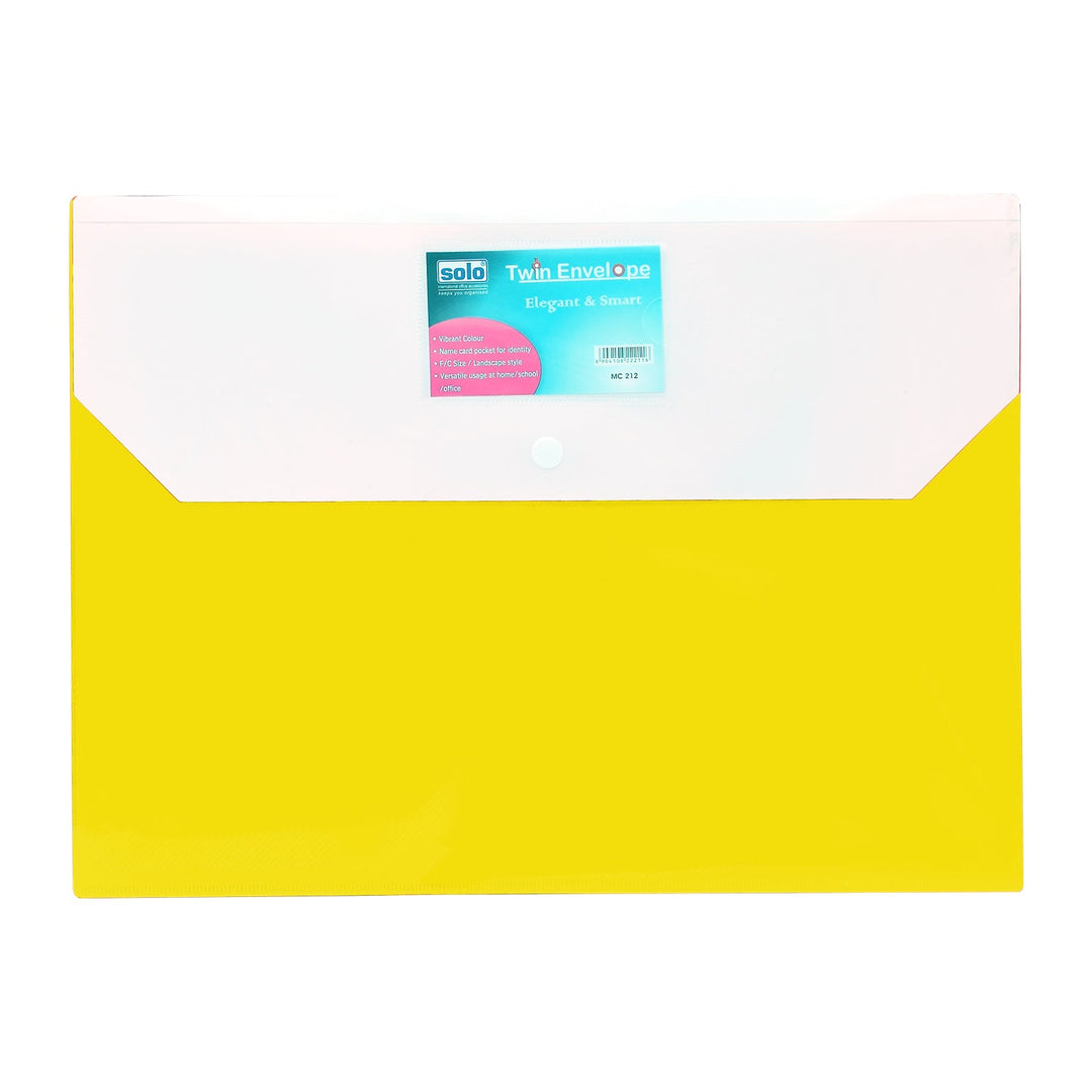 My Clear Bag (Twin Pocket – Double Color) – FC (MC212), Pack of 10 - Filex Systems Pvt Ltd