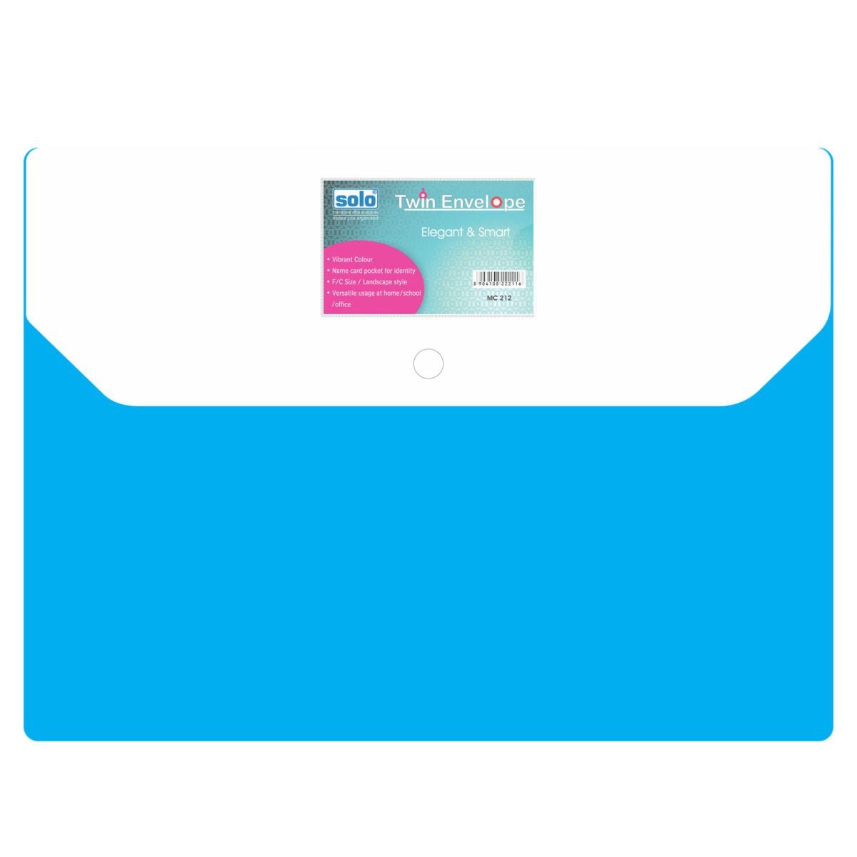 My Clear Bag (Twin Pocket – Double Color) – FC (MC212), Pack of 10 - Filex Systems Pvt Ltd