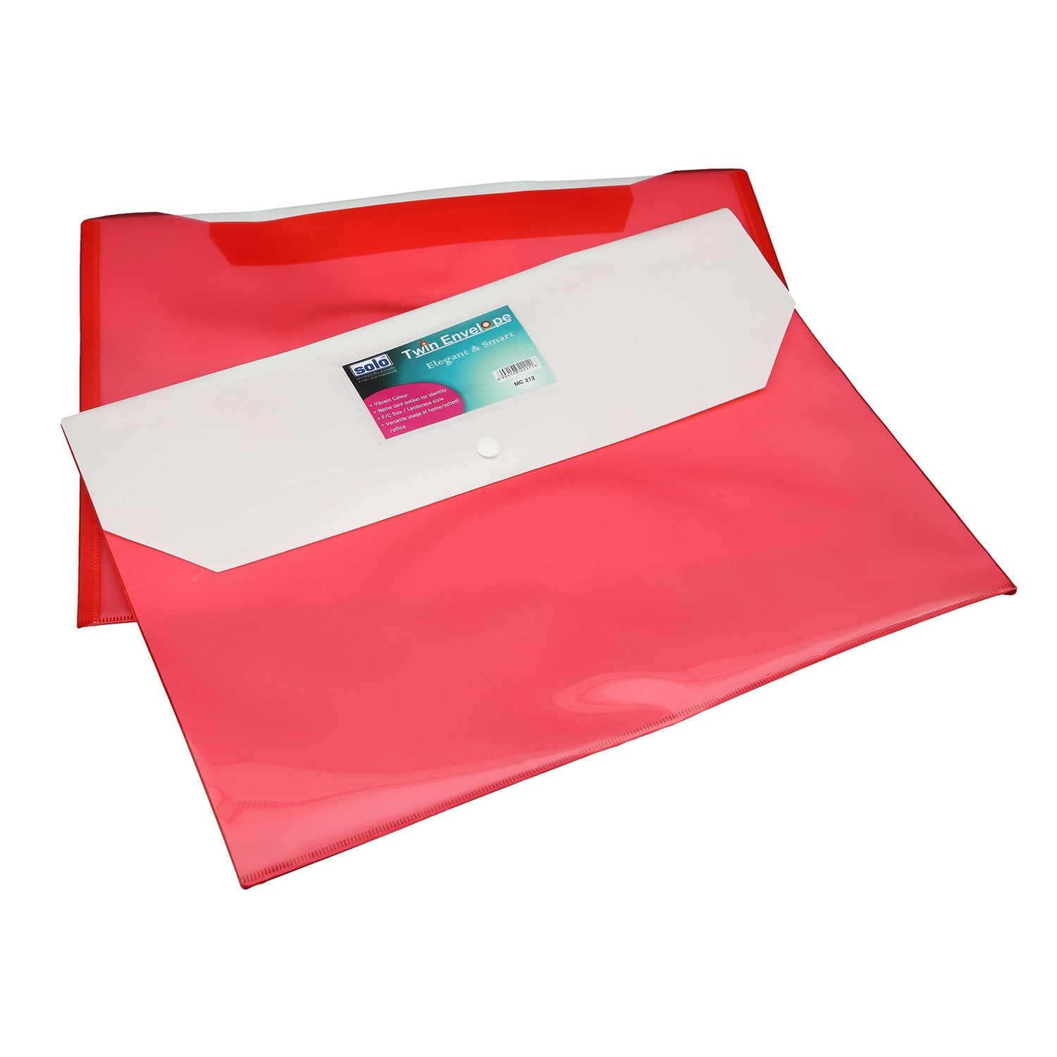My Clear Bag (Twin Pocket – Double Color) – FC (MC212), Pack of 10 - Filex Systems Pvt Ltd
