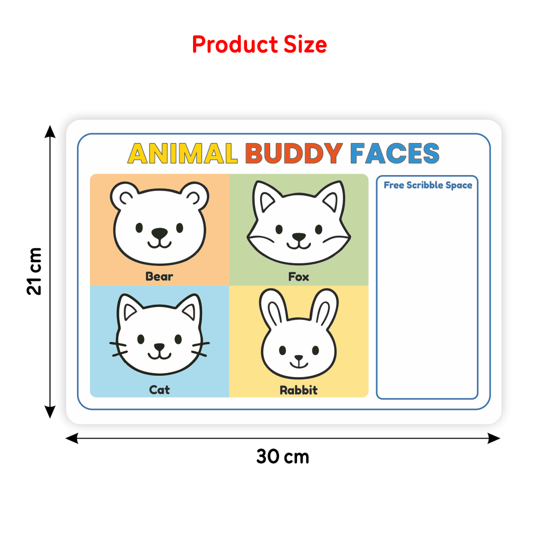 My First Play Pack – Reusable Scribble & Shape Mats for Toddlers | SOLO PlayMats (18–30M) | PMB03 - Filex Systems Pvt Ltd