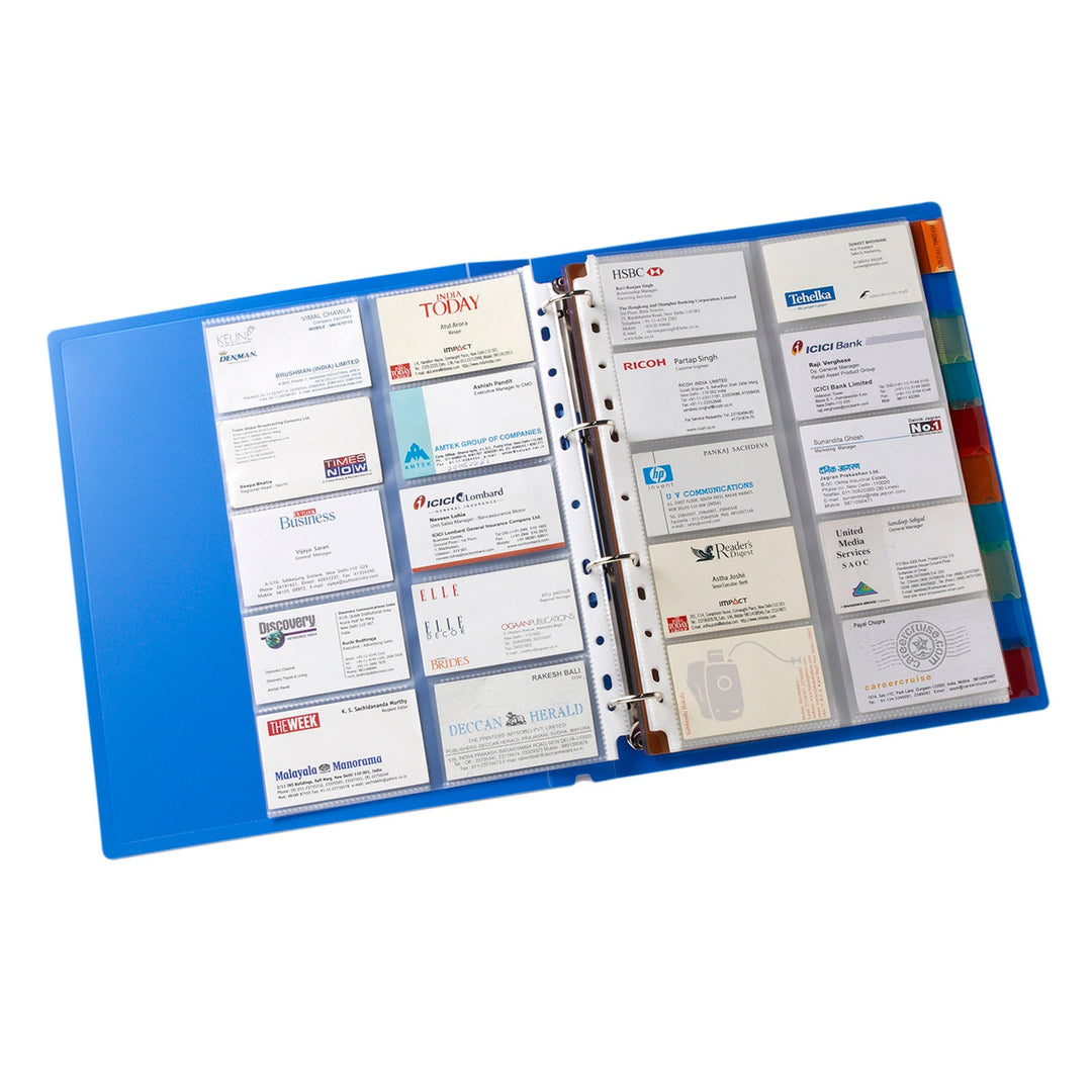 Name Card Pockets - 20 Cards (Refillable in all files) - BC810 - Filex Systems Pvt Ltd
