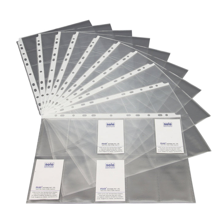 Name Card Pockets - 20 Cards (Refillable in all files) - BC810 - Filex Systems Pvt Ltd