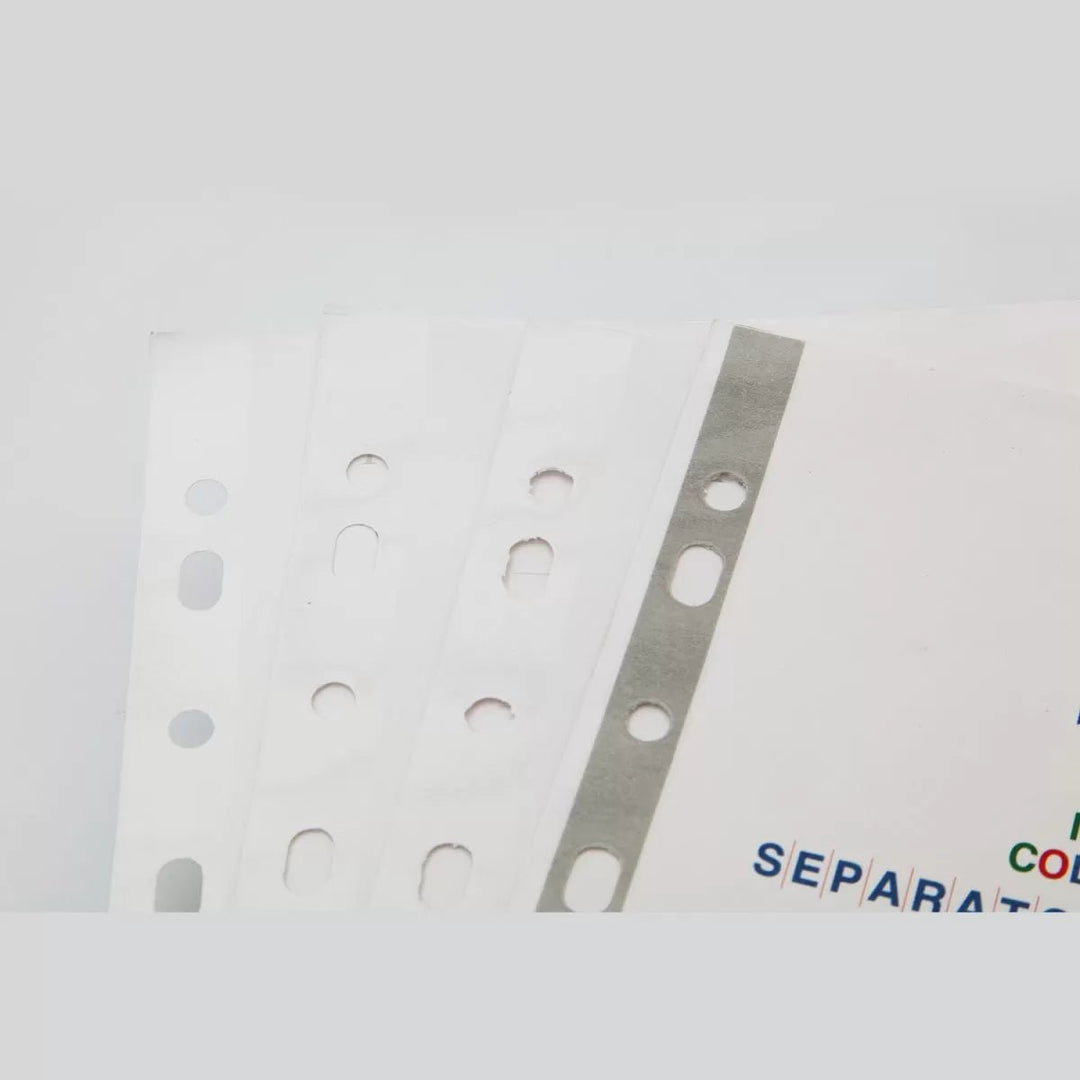 Paper Separatorz with index – (SP505) (1to5 tabs | 1to10 tabs | 1to12 tabs), A4 - Filex Systems Pvt Ltd