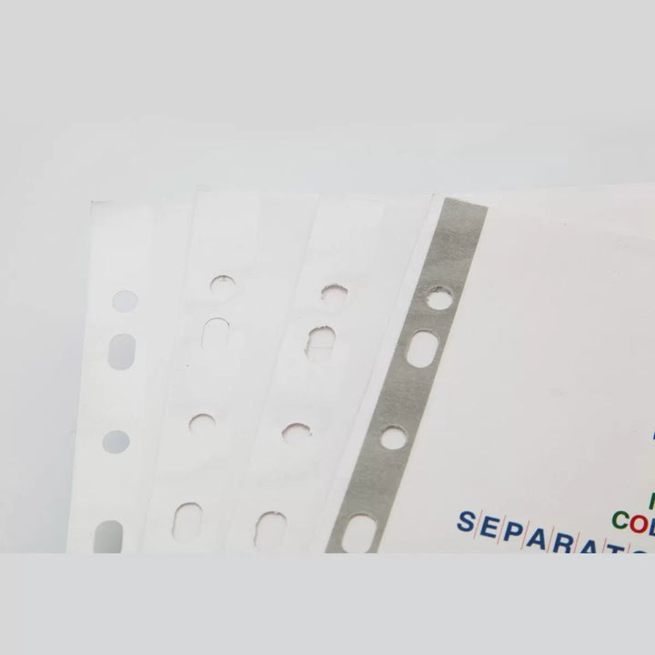 Paper Separatorz with index – (SP505) (1to5 tabs | 1to10 tabs | 1to12 tabs), A4 - Filex Systems Pvt Ltd