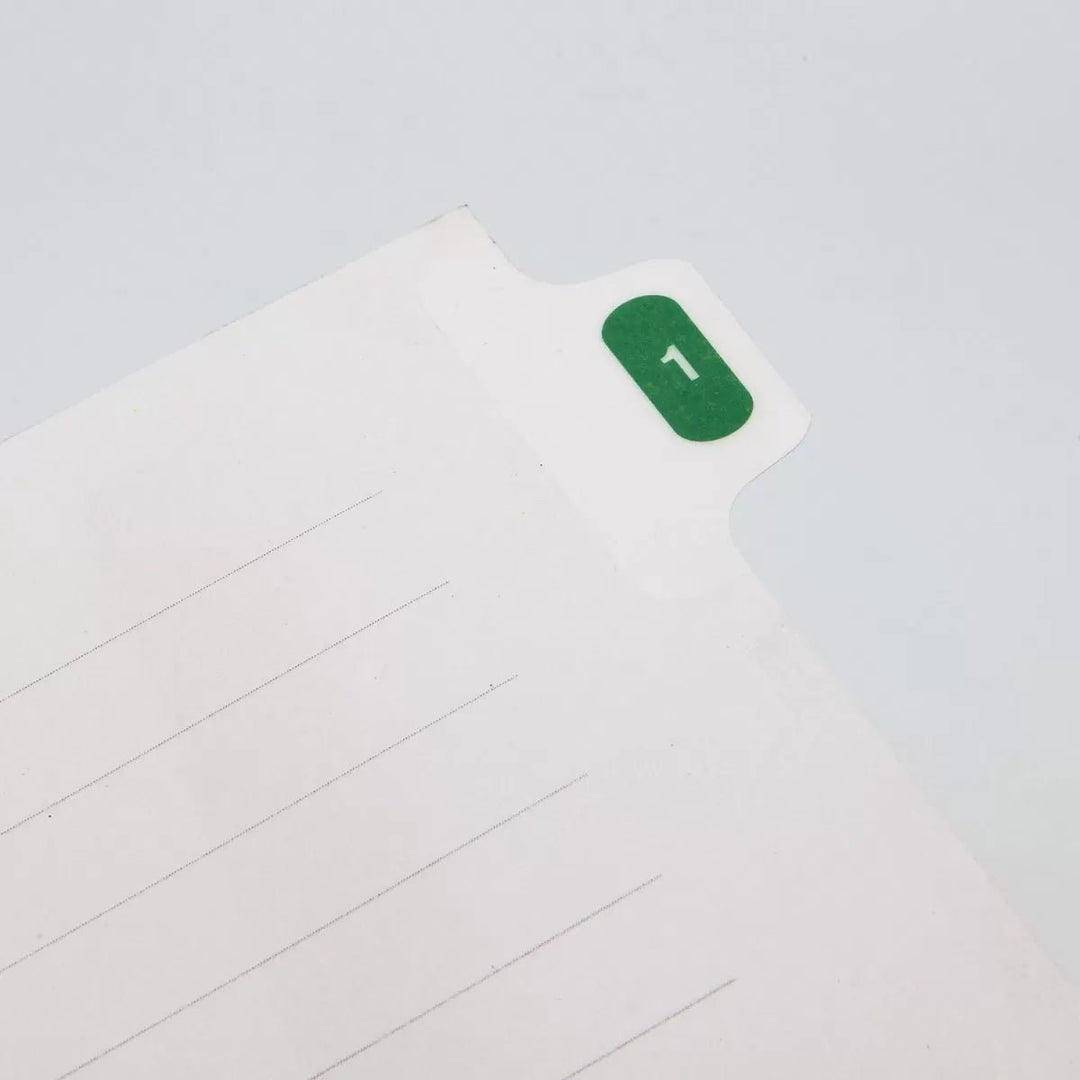 Paper Separatorz with index – (SP505) (1to5 tabs | 1to10 tabs | 1to12 tabs), A4 - Filex Systems Pvt Ltd