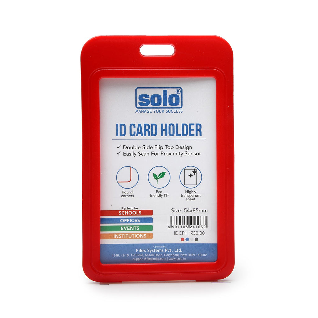 Plastic ID Card Holder for Office and School – Pack of 10 - Filex Systems Pvt Ltd