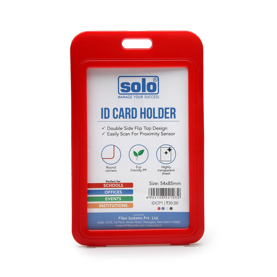 Plastic ID Card Holder for Office and School – Pack of 10 - Filex Systems Pvt Ltd