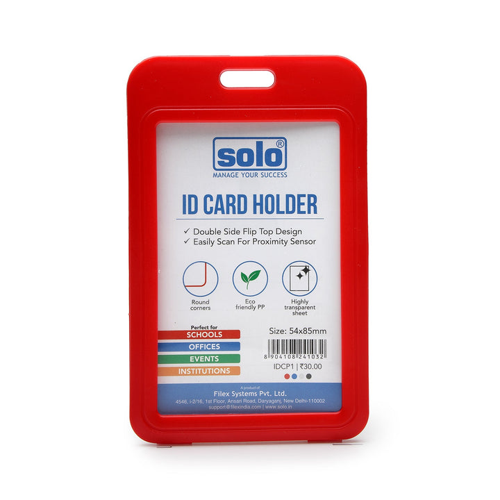 Plastic ID Card Holder for Office and School – Pack of 10 - Filex Systems Pvt Ltd