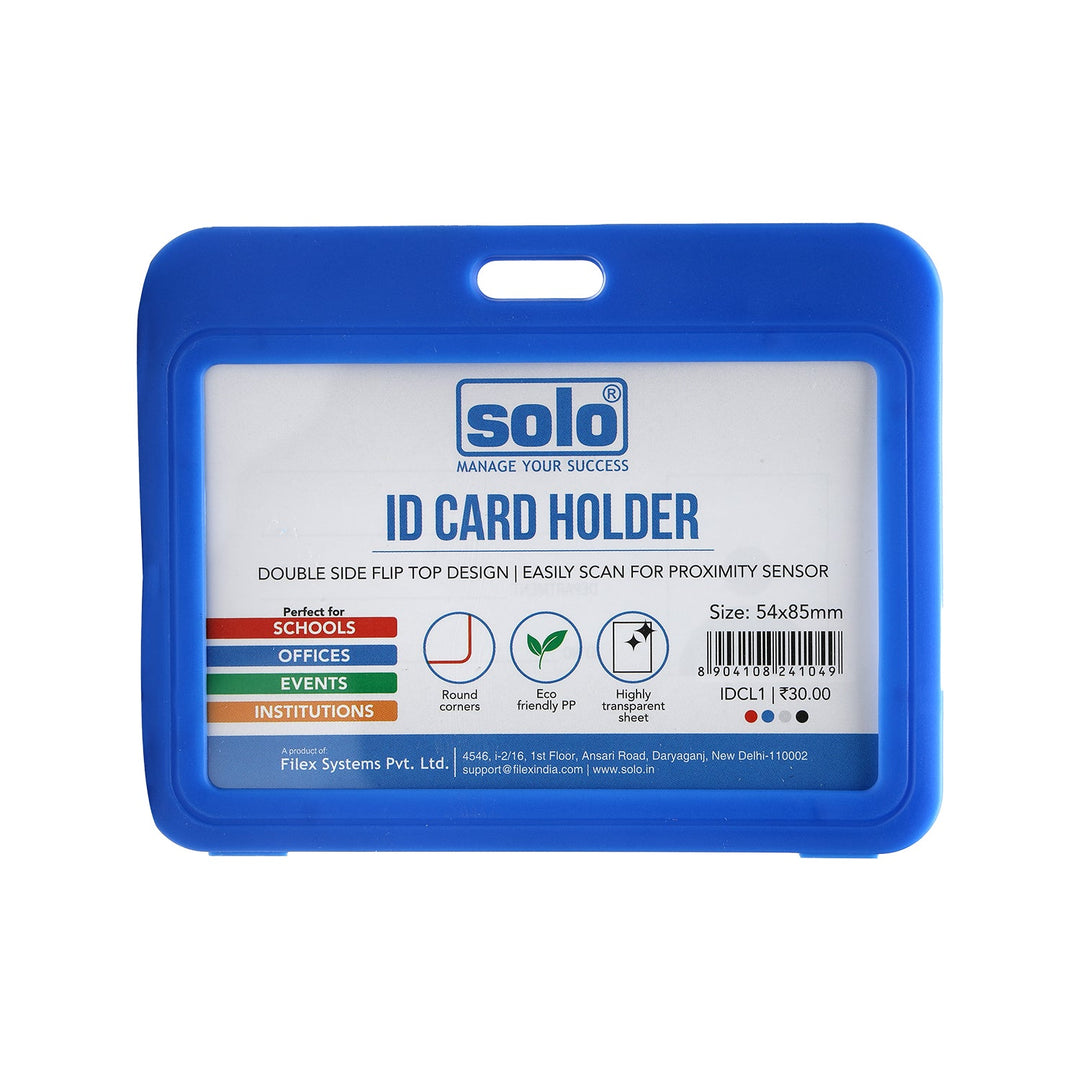 Plastic ID Card Holder for Office and School – Pack of 10 - Filex Systems Pvt Ltd