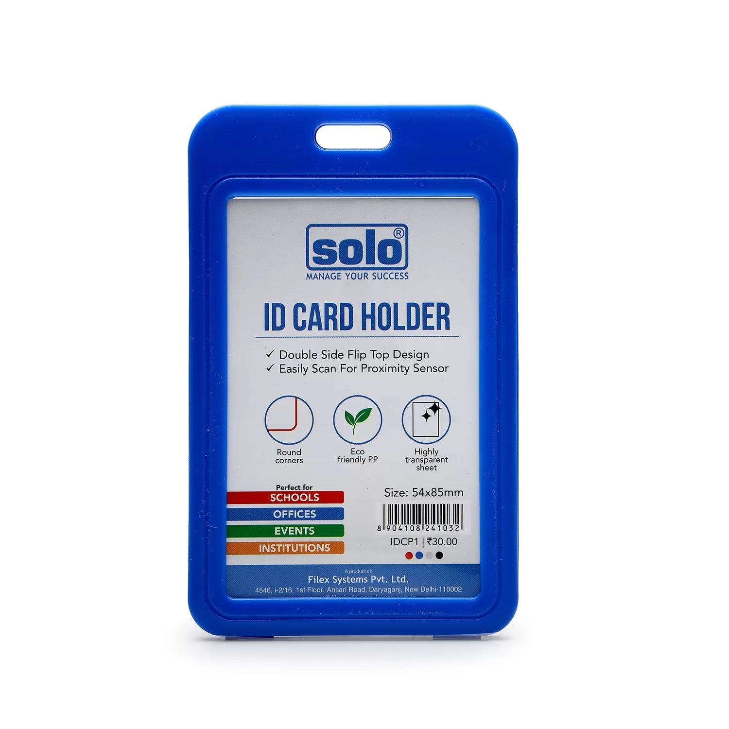 Plastic ID Card Holder for Office and School – Pack of 10 - Filex Systems Pvt Ltd
