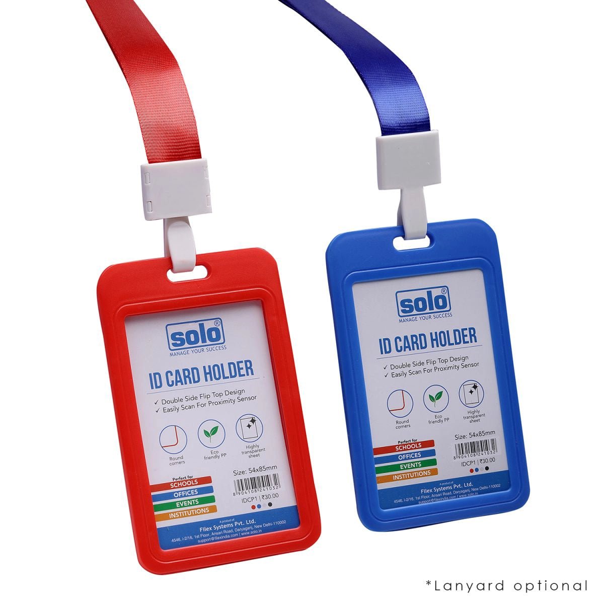 Plastic ID Card Holder for Office and School – Pack of 10 - Filex Systems Pvt Ltd