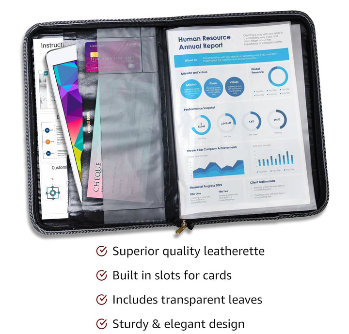 PORTFOLIO BAG - 20 POCKETS For Certificates, Documents Holder, Document Bag, Portfolio - Filex Systems Pvt Ltd