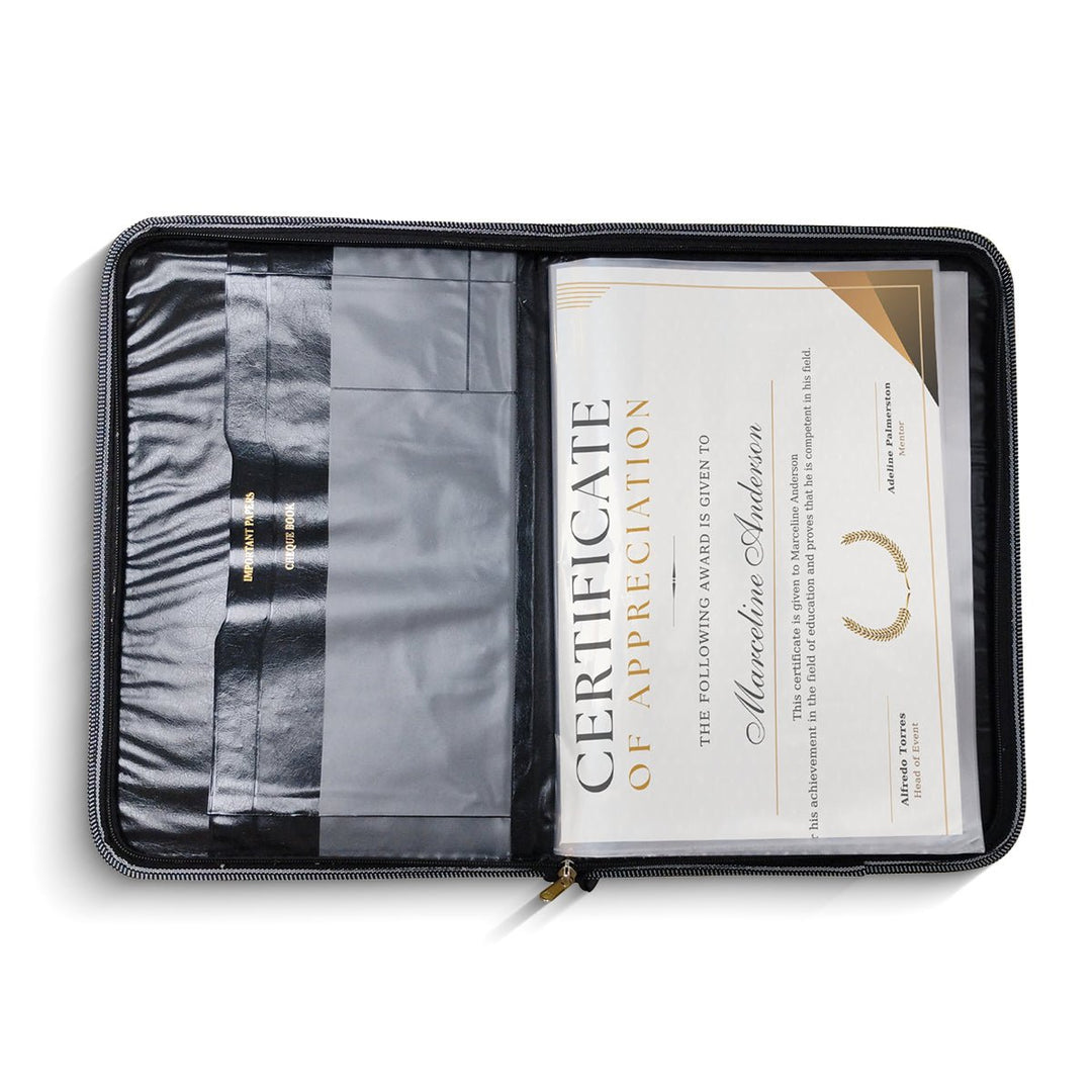 PORTFOLIO BAG - 20 POCKETS For Certificates, Documents Holder, Document Bag, Portfolio - Filex Systems Pvt Ltd