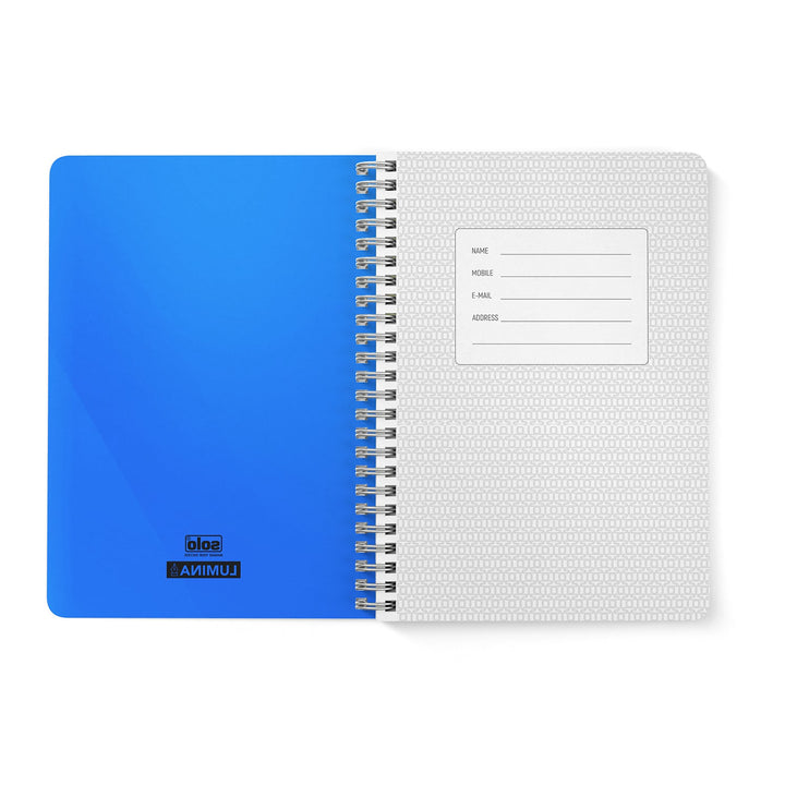 Premium Notebook - LUMINA | Transparent PP Cover | 140 Pages, (NA578) - Filex Systems Pvt Ltd