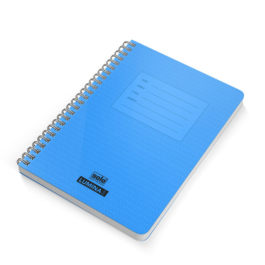 Premium Notebook - LUMINA | Pack of 5 | Transparent PP Cover | 140 Pag ...