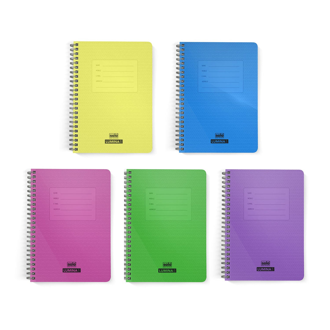 Premium Notebook - LUMINA | Transparent PP Cover | 140 Pages, (NA578) - Filex Systems Pvt Ltd